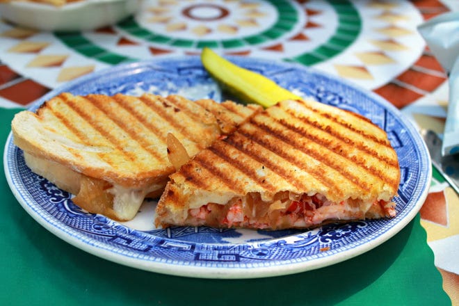The Lobster Melt ($16.95) was made Panini-style with sourdough bread and garlic butter.