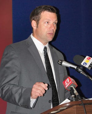 Kansas Secretary of State Kris Kobach defended the conduct of a Sedgwick County election commissioner over criticisms she mishandled a petition to put decriminalization of marijuana on the ballot.
