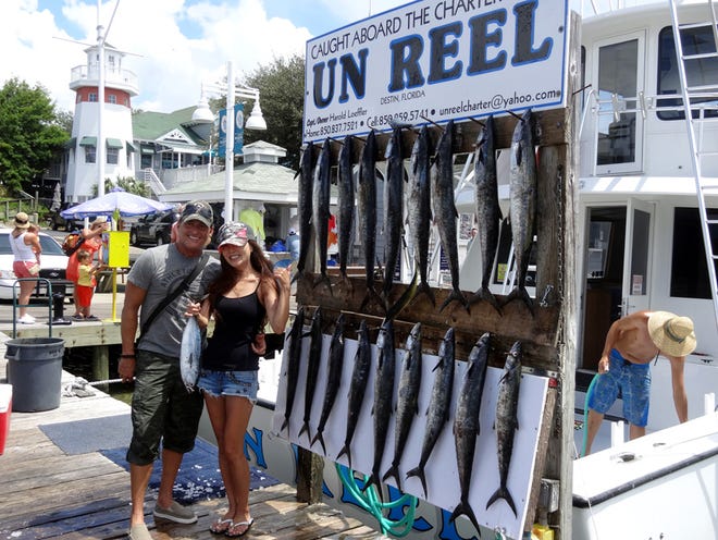 King mackerel was the catch of the day aboard the Un Reel with Capt. Paul Dale Wagner. They also pulled in a Spanish mackerel and mahi mahi.