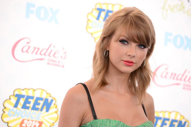 This Aug. 10 photo shows Taylor Swift at the Teen Choice Awards at the Shrine Auditorium in Los Angeles.
