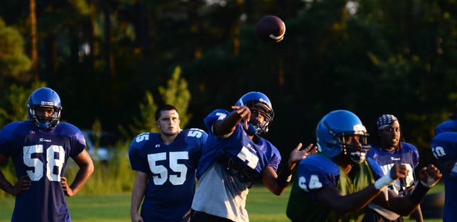 Greene Central's Tre Wade practices during a practice earlier this season.