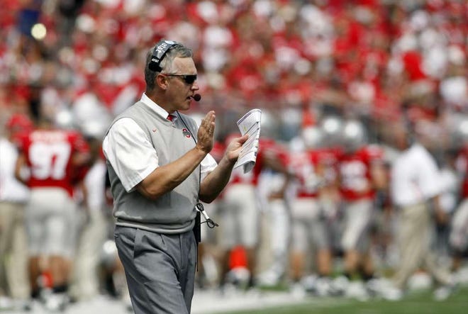 In the most recent meeting between Ohio State and Navy, coach Jim Tressel watched his Buckeyes hold on for a 31-27 victory in the 2009 season opener.