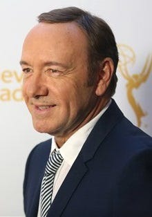 IMAGE DISTRIBUTED FOR THE TELEVISION ACADEMY - Kevin Spacey arrives at the Television Academy's 66th Emmy Awards Performers Peer Group Celebration at the Montage Beverly Hills on Monday, July 28, 2014, in Beverly Hills, Calif. (Photo by Matt Sayles/Invision for the Television Academy/AP Images)