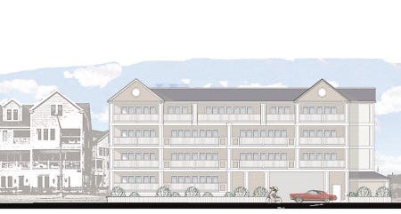 The town Planning Board voted last week to approve the site plan for a 13-unit condominium project proposed by Kelly Properties at 377 Ocean Blvd.