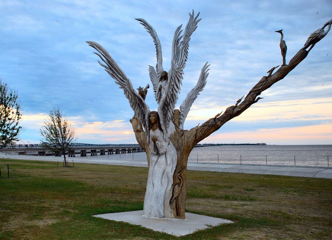 The "Angel Tree" saved the lives of 3 people and a small dog during Hurrican Katrina.