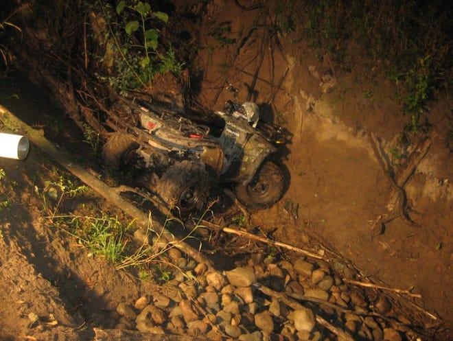 An Ionia County Sheriff's Office investigation revealed that a Polaris ATV operated by a 36-year-old man from the Saranac area had gone over the edge of a ravine in the woods. Based on witness accounts, it is believed that the operator was attempting to climb a steep hill and was going too fast to stop when the ATV reached the plateau. The ATV struck a large fallen tree branch and then proceed to go over the edge of a deep ravine.