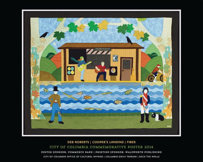 “Cooper's Landing” by Deb Roberts was selected for this year’s commemorative poster for the city of Columbia.