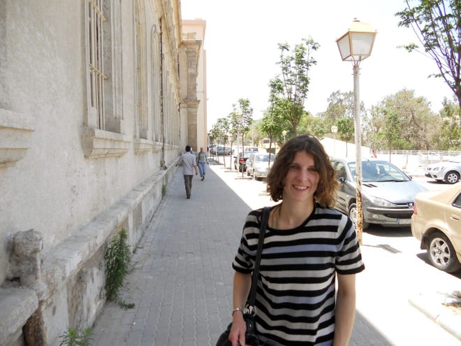 Courtesy photo

Rona Jaffe Foundation Writer's Award winner T. L. Khleif visiting Damascus in 2010. She is currently working on a novel tentatively titled The Absence of Layla Halabi.
