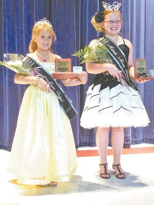 Olivia Ford (left) and Chloe Martin were crowned 2014 Miss Mini Miner and 2014 Miss Miner during the annual Miners Festival held recently in Midvale.