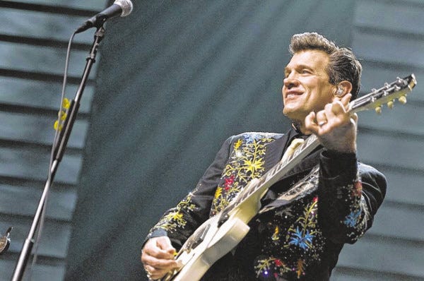 At the Zeiterion Sunday, Chris Isaak will cover a treasure trove of songs made famous by Elvis Presley, Roy Orbison, Johnny Cash and Jerry Lee Lewis.