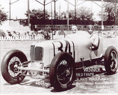 Exeter native Fred Frame, right, was the winner of the 1932 Indianapolis 500.
