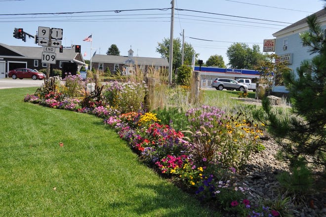 Residents and visitors are noticing new, colorful plantings at the intersection of Route 1 and Route 109, a gateway into the town of Wells.