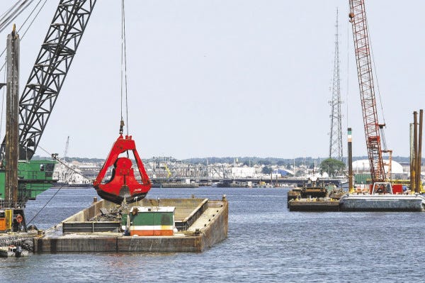 Work continues in July at South Terminal in New Bedford.