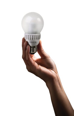 LED bulbs have come down in price over the past year and some are projected to last 20 years or more. Courtesy photo, Cree Inc. Contributed