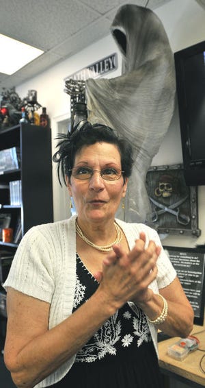 Marie Gilbert, aka "Steampunk Granny", talks about her life as a paranormal at the The Ghost Hunter Store in Burlington City.