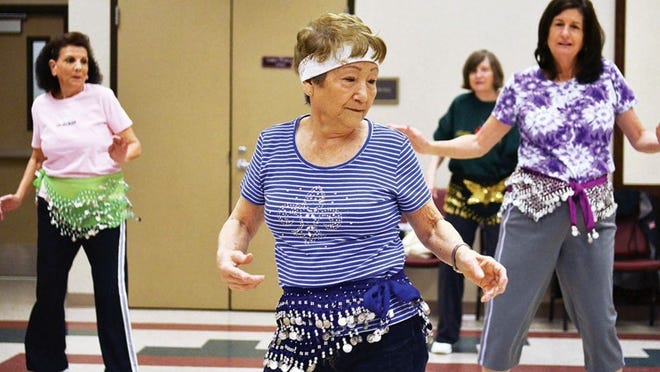 Belly dancing for adults 50 and over will take place at 9:45 a.m. on Friday, Sept. 19 and 26 at the Baca Center, 301 W. Bagdad Ave., Building 2.