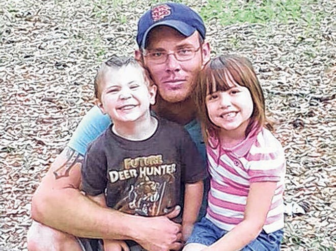 This photo of Ryan Cook and his children, Matthew and Gracie, was taken the evening before his death resulting from a work-related accident in Panama City Beach on Monday.