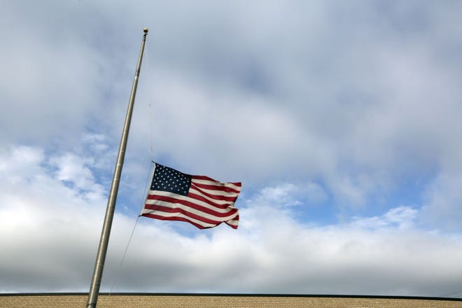 Flags have been ordered to half staff from sunrise Thursday Sept. 18 through sunset Friday, Sept. 19 in honor of the late former Governor John Anderson.