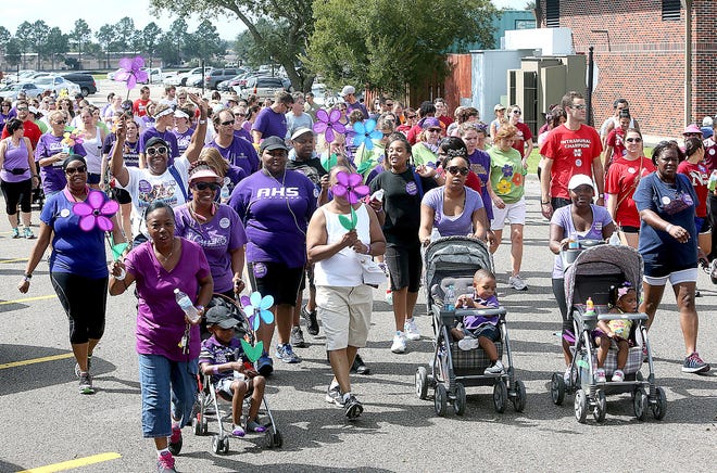 The Walk to End Alzheimer’s took place Saturday morning starting on the Nicholls State University campus. After the walk participants enjoyed live music, food and children’s activities.