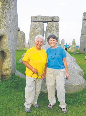 Jo Mooy and Patricia Cockerill will share insights into Stonehenge at autumn 
equinox ceremonies in Sarasota Sunday. The equinox, when the tilt of 
Earth's axis is suspended between 12 hours of night and 12 hours of day, is 
observed on Tuesday. COURTESY PHOTO