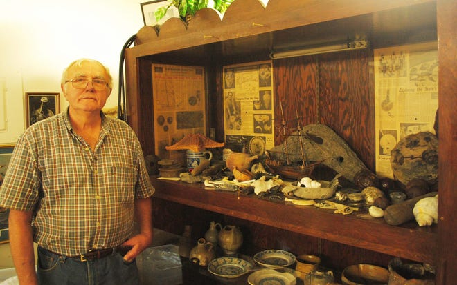 Ray Demers, of Bedford, tells the story of his 50-year quest to uncover the history of a shipwreck he discovered at Salamander Point in New Castle.