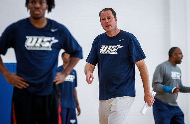 UIS coach Bill Walker is calling the shots for the first time after spending 25 years as a college assistant. (Justin L. Fowler/The State Journal-Register)