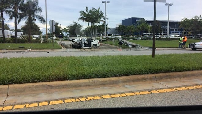 The scene of the crash. Photo courtesy of Julen Key