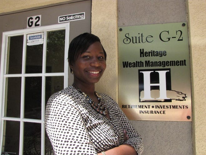 Sophie Lancaster, owner of Heritage Wealth Management, specializes in retirement planning and investments.