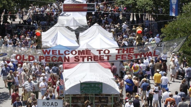 The Old Pecan Street Festival happens twice a year, including the last weekend in September.