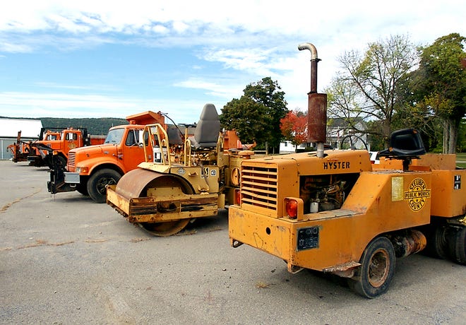 Old Steuben County DPW vehicles are some of the many items up for auction next week in Bath.