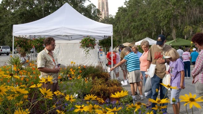 A giant plant sale is one of Boktoberfest’s biggest draws.