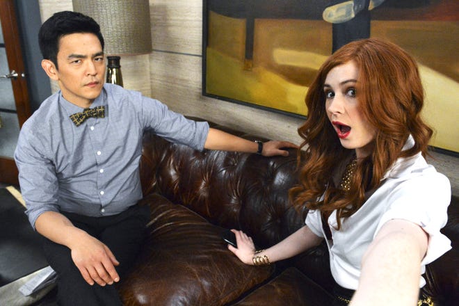 John Cho and Karen Gillan star in "Selfie," airing Tuesday, Sept. 30, at 8 pm. on channels 6 and 5.