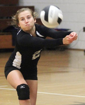 West Craven junior libero Rendi Wetherington is a leader on the court for the Eagles. Wetherington leads in three sports at West Craven.