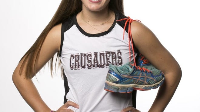 St. Michael’s cross country runner Ashley Schiro is thinking about studying business at Notre Dame. If she does, she would be the fourth generation of her family to study there, she says.