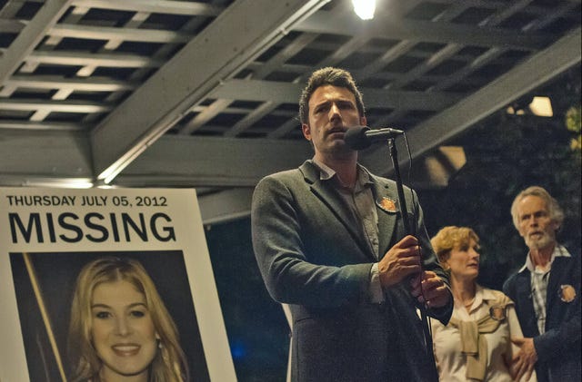This image released by 20th Century Fox shows Ben Affleck in a scene from "Gone Girl." The 20th Century Fox thriller, which stars Ben Affleck and Rosamund Pike, will premiere in theaters on October 3. (AP Photo/20th Century Fox, Merrick Morton) 
 This photo released by Warner Bros. Pictures shows, Ward Horton, left, as John, and Annabelle Wallis, as Mia, in New Line Cinema's supernatural thriller, "Annabelle," a Warner Bros. Pictures release. The movie opens Friday, Oct. 3, 2014. (AP Photo/Warner Bros. Pictures)