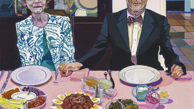 “Lester and Margaret,” by Elizabeth Chapin, from her solo exhibit at Wally Workman Gallery.