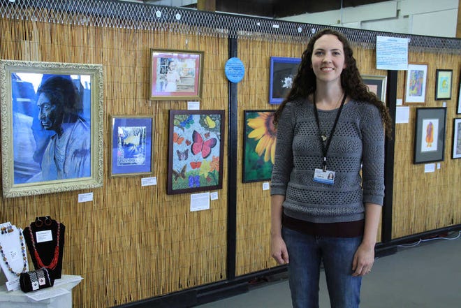 Cara Weeks, an art therapist and manager of the expressive therapies department at Valeo Behavioral Health Care, hosts the annual "Creations of Hope" art exhibit at The Upstage Gallery, 720 S.W. Jackson. The exhibit will be on display through the end of October.