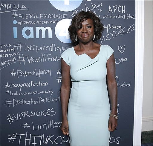 IMAGE DISTRIBUTED FOR UNITE4:GOOD - Viola Davis arrives at unite4:good at the 2014 Variety Power Of Women at the Beverly Wilshire Four Seasons Hotel on Friday, Oct. 10, 2014, in Beverly Hills, Calif. (Photo by Todd Williamson/Invision for unite4:good/AP)