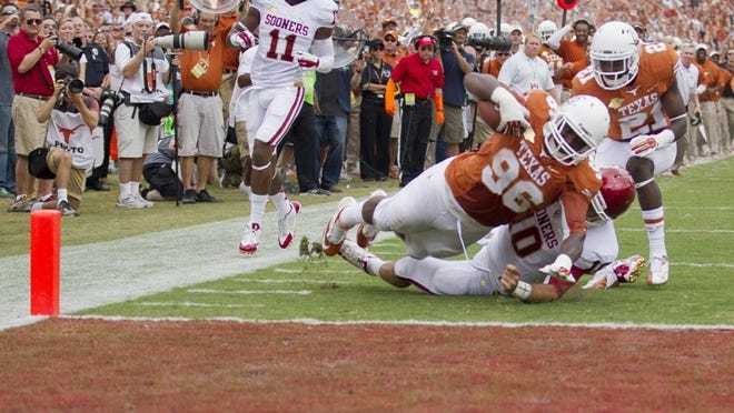 The Texas-OU game often can turn on a big play, like Chris Whaley’s interception return for a touchdown last season. The Longhorns have yet to have one of those game- or season-turning plays in 2014.