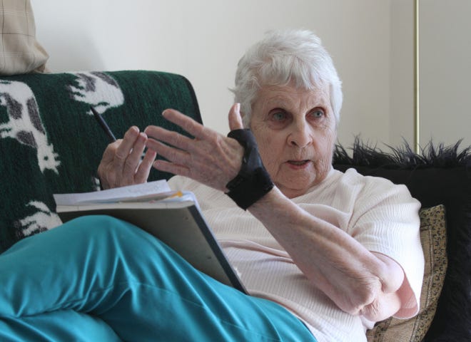 Barbara Monahan, 82, has a fixed annual income of about $30,000, making it tough to afford Rhode Island rents.