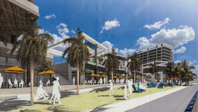 Developer Nick Mastroianni plans for a hotel/condo/restaurant/retail development on the site of the old Panama Hattie’s restaurant have been withdrawn in face of traffic concerns.
