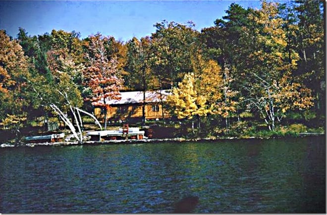 This photo of the Blockhouse on the shore of Lake Teedyuskung appeared on Camp Elektor's 1960 Christmas card. The building was purchased by grateful parents, and erected by teenage junior counselors. 
Contributed