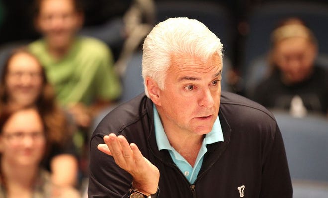 Actor John O'Hurley stopped by Braintree High Schoo to visit and give inspiration to a student cast of an upcoming production of "Chicago," which he also performed in on Broadway, Wednesday, Oct. 15, 2014.