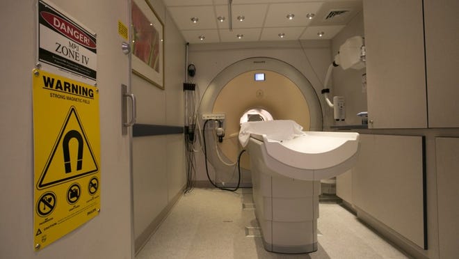 Inside the Center of Excellence mobile MRI trailer at the Olin E. Teague Veterans’ Center in Temple on Monday August 4, 2014. JAY JANNER / AMERICAN-STATESMAN