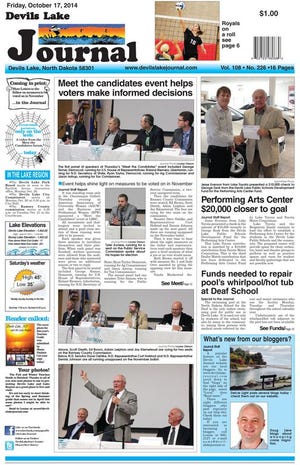 Front page Friday, October 17, 2014