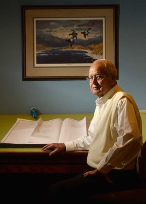 Donnie Ingram, photographed on Friday, Oct. 17, 2014, has been the head of Ingram Construction for fifty years.   (Richard Hamm/Staff) OnlineAthens / Athens Banner-Herald