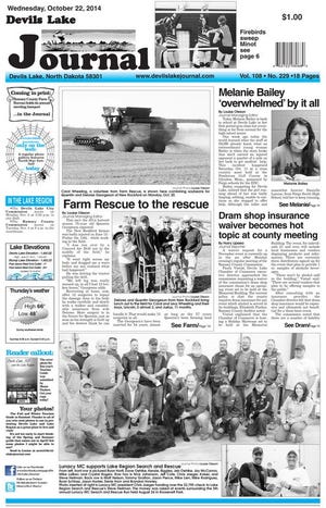Front page Wednesday, October 22, 2014