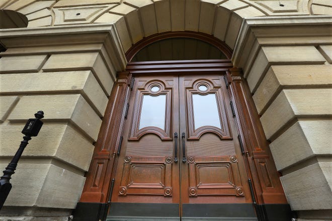 Copper-plated doors were part of the $50 million renovation makeover at the Capitol in Springfield.