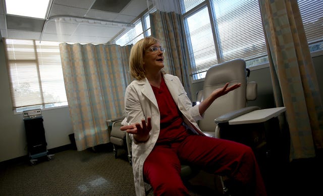 Anna, pictured here on Aug. 26, 2014, is a certified nurse midwife at a Bay Area womens clinic in California, where abortions are integrated into general family health services, reducing stigma and wait times. (Luis Sinco/Los Angeles Times/MCT)
