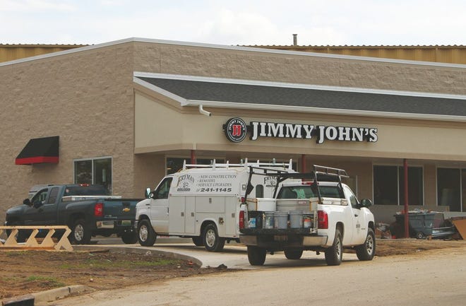 Jimmy John’s at Washington Road and Elgin Avenue has been under construction for most of the summer. Restaurant owner Chad Roepenack said his goal is to have the store opened by Tuesday.
